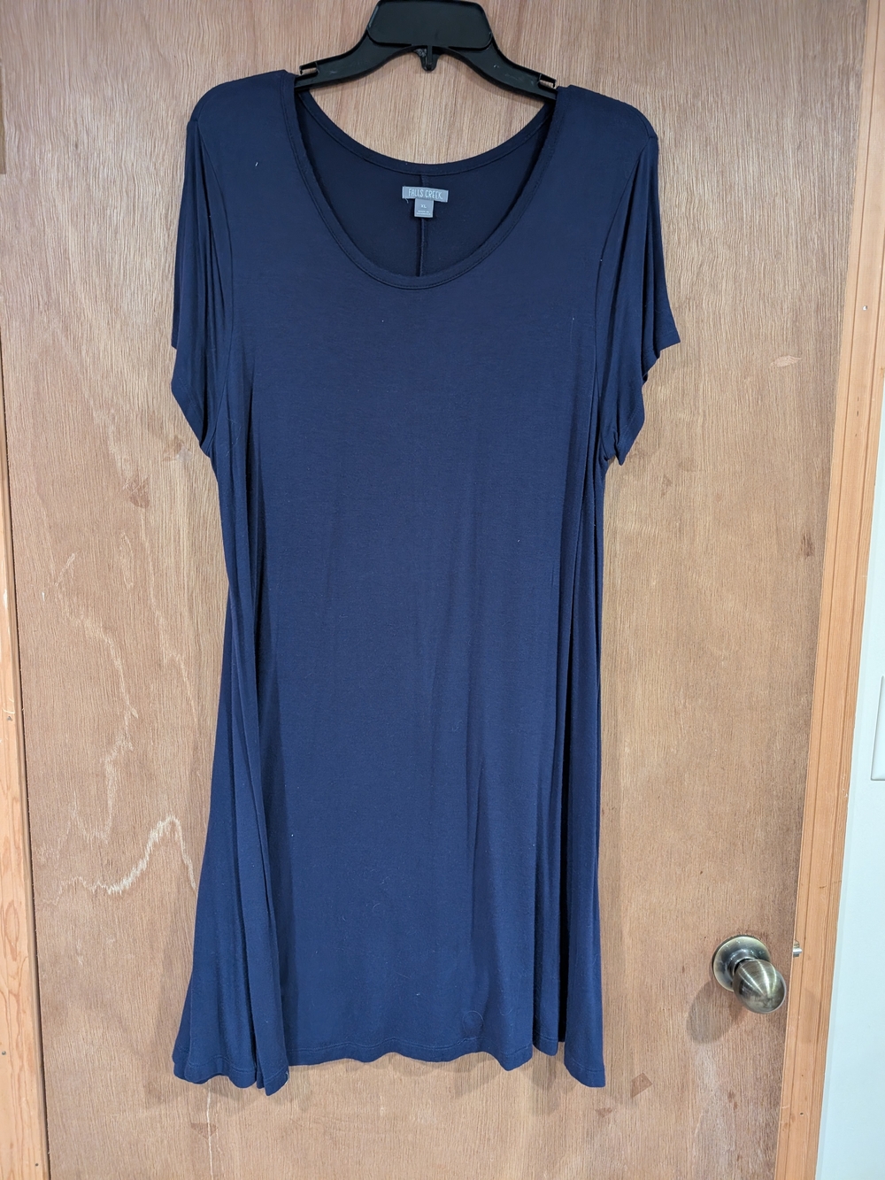 Easel Women's Navy Short Sleeve Swing Tunic